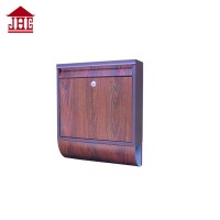 Steel wall mounted mailbox Wooden wall mounted mailbox with newspaper holder garden house for wholesale mailing box