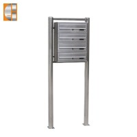 Apartment building modern 304 stainless steel mailbox with stand