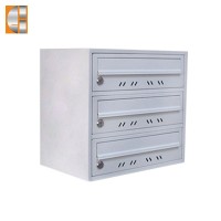 Modern Style Lockable  Painted White Color Apartment  Steel mailbox