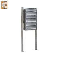 Outdoor 304 stainless steel mailbox with stand