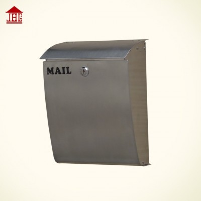 metal residential mailboxes   outdoor silver wall mount mailboxes  stainless steel wholesale mailbox