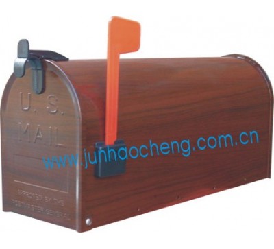 Foshan JHC-4015W US-Mailbox post mounted mailbox wood grain mailbox