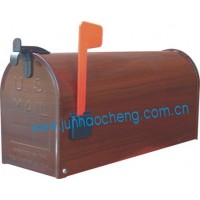 Foshan JHC-4015W US-Mailbox post mounted mailbox wood grain mailbox